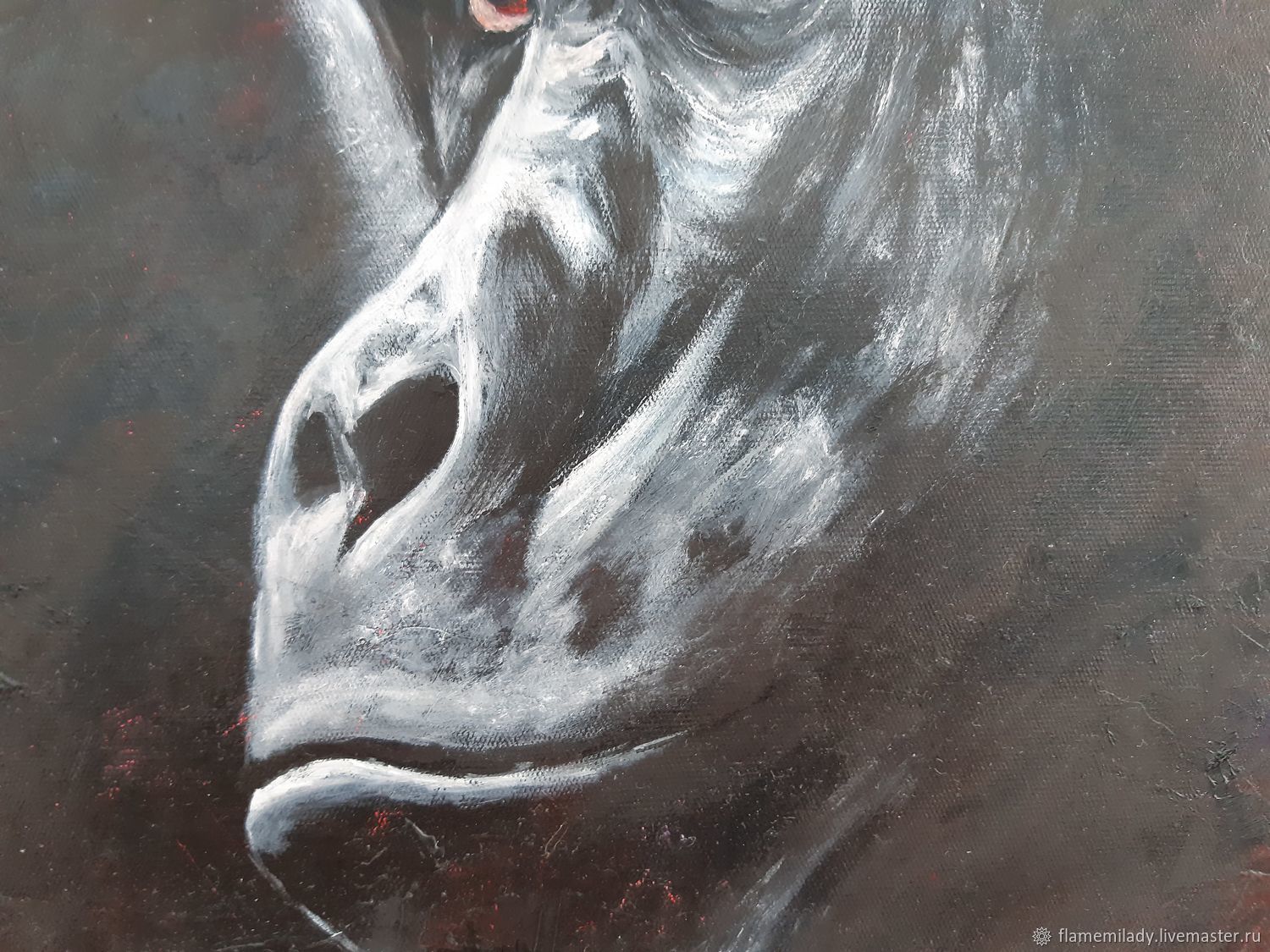 Gorilla oil ул калинина 25 фото Картины: "Взгляд v.2" портрет гориллы маслом в интернет-магазине Ярмарка Мастеро