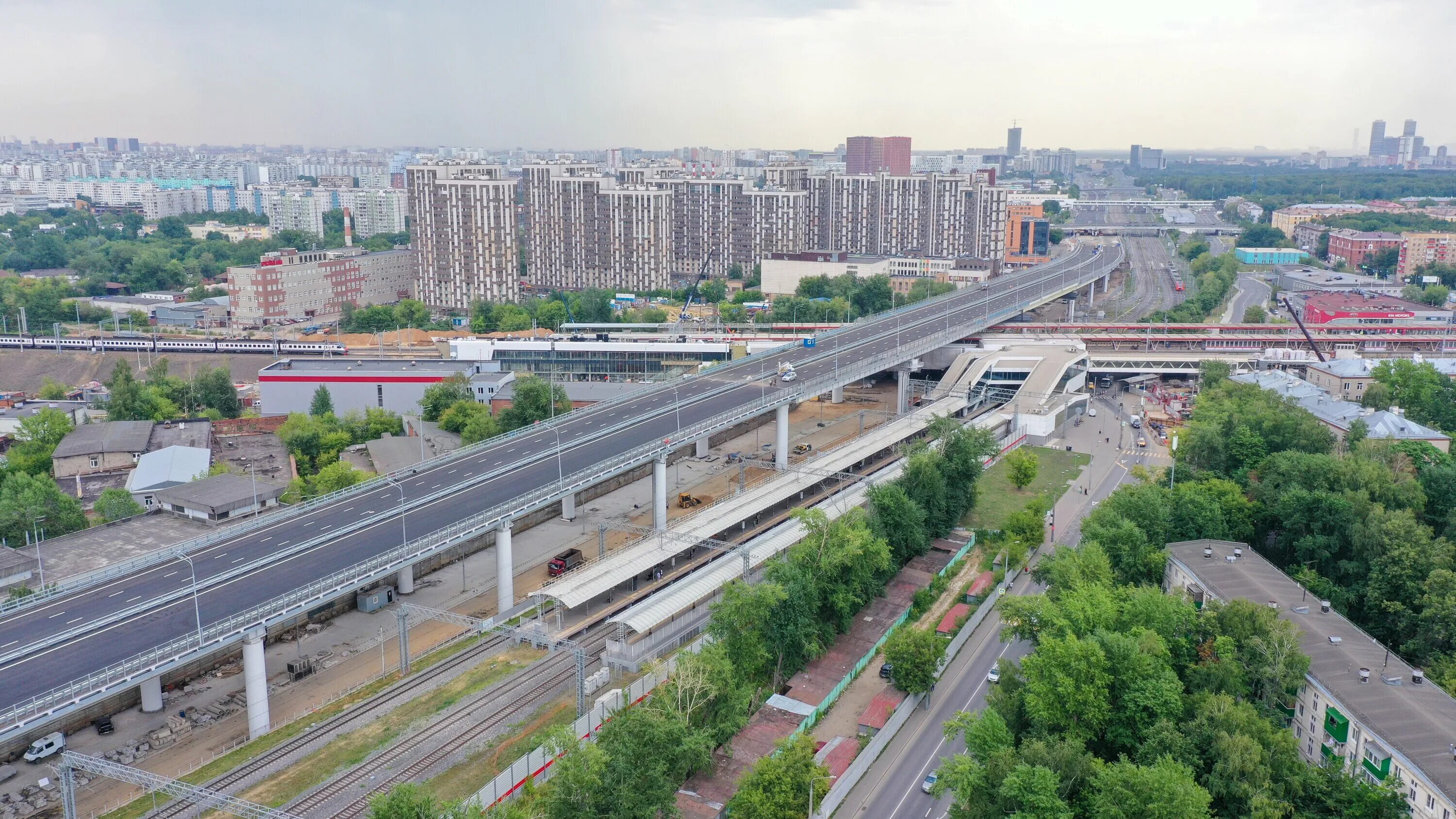 Goshu волгоградский просп 4 москва фото Съезд с Волгоградского проспекта на МСД готов на две трети - Московская перспект