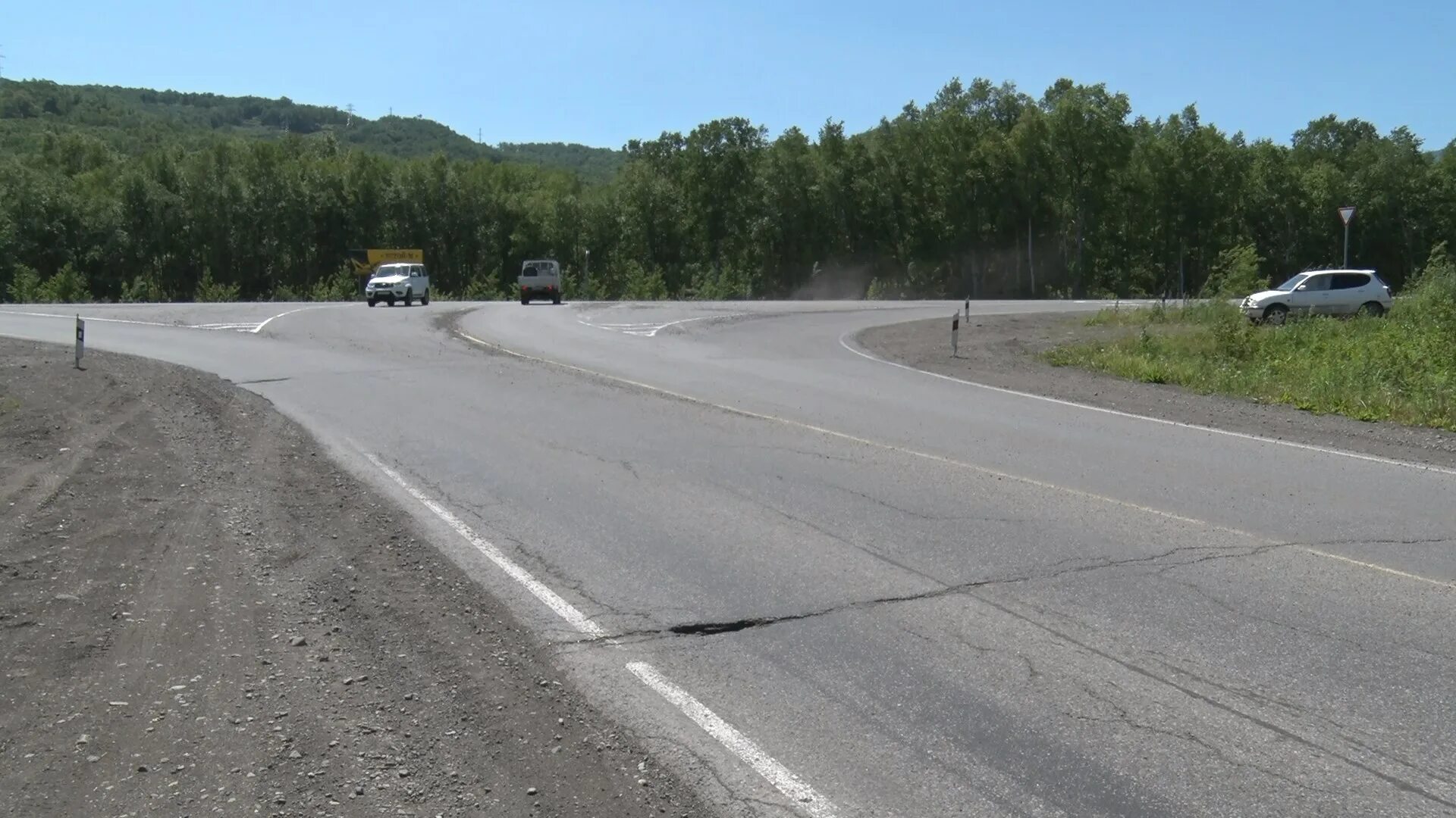 Gosть заречная дорога 21 фото Реконструкция дороги к селу Пиначево ведется с опережением графика работ