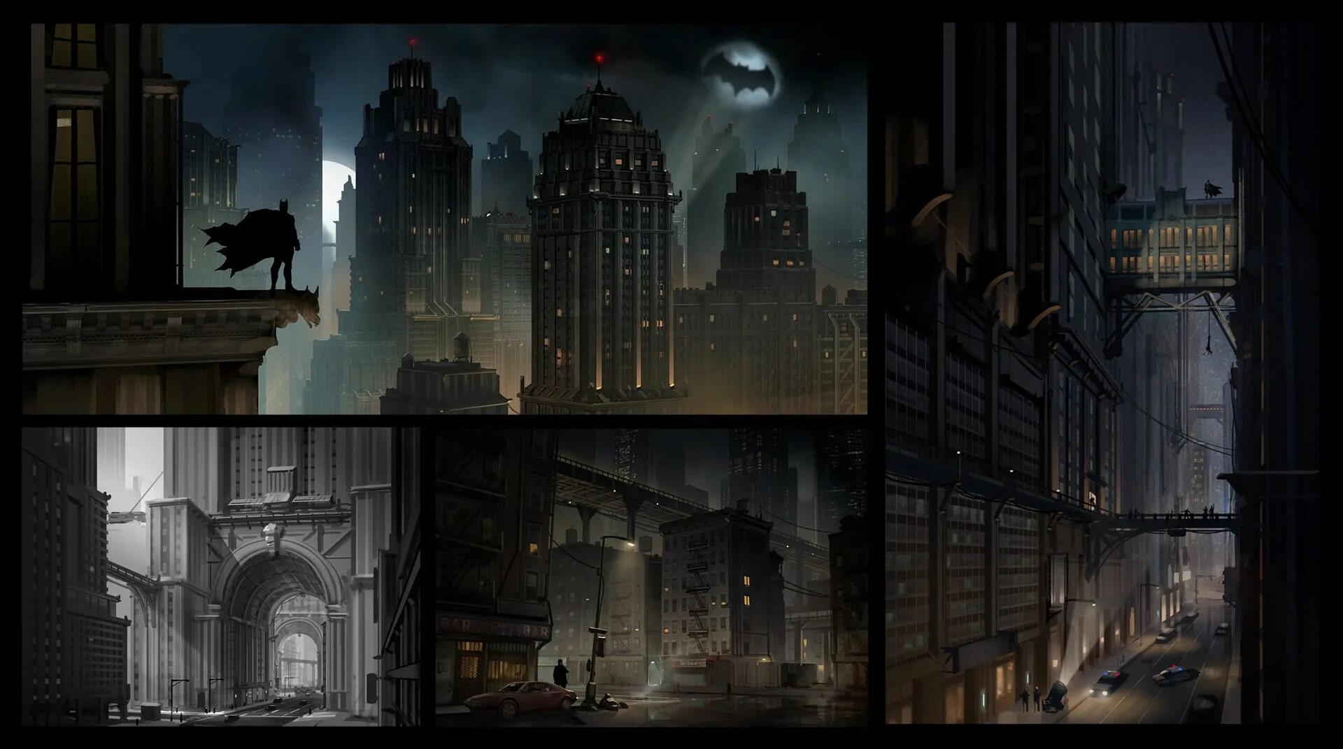 Gotham первомайская ул 54 фото ArtStation - Gotham Streets, Gray Rogers Ciudades, Pelis