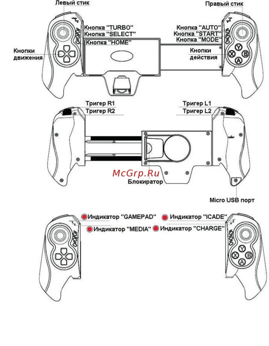 Gp 032bth как подключить к пк Ritmix GP-050BTH Инструкция по эксплуатации онлайн 3/0 707427
