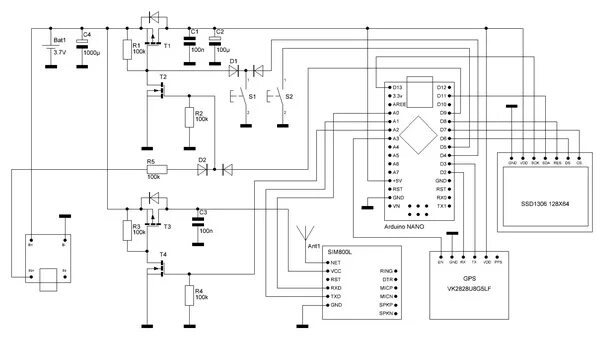 Gps своими руками схема GPS speedometer with tracker function. https://vk.com/wall321263811_28 2017 Tech
