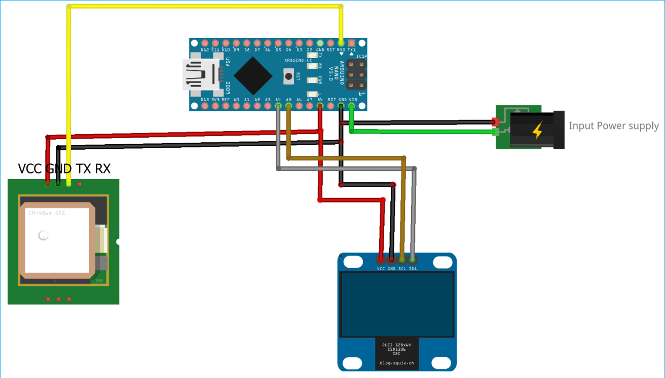 Gps своими руками схема GPS спидометр на Arduino и OLED дисплее: схема и программа