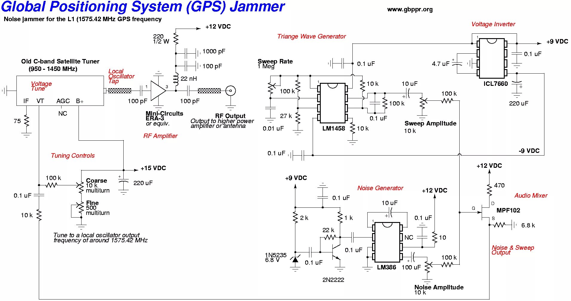 Gps своими руками схема Очень разумные технологические странички - Глушилки GPS - GPS (L1) Jammer ( Спут