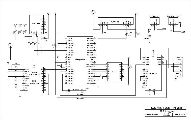 Gps своими руками схема GPS Data Logger with Wireless Trigger