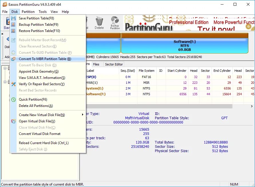 Gpt математика онлайн по фото Fix - The Selected Disk is of the GPT Partition Style EASSOS BLOG