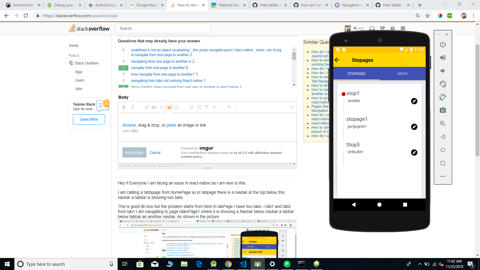 Gpt по математике по фото stack navigator - How to remove tabbar from the top when I am navigating to anot