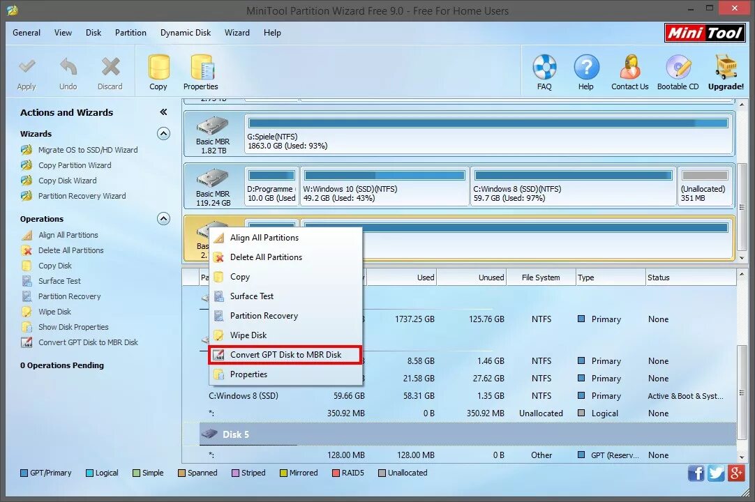 Gpt работа с фото Hard disk: GPT change in the MBR