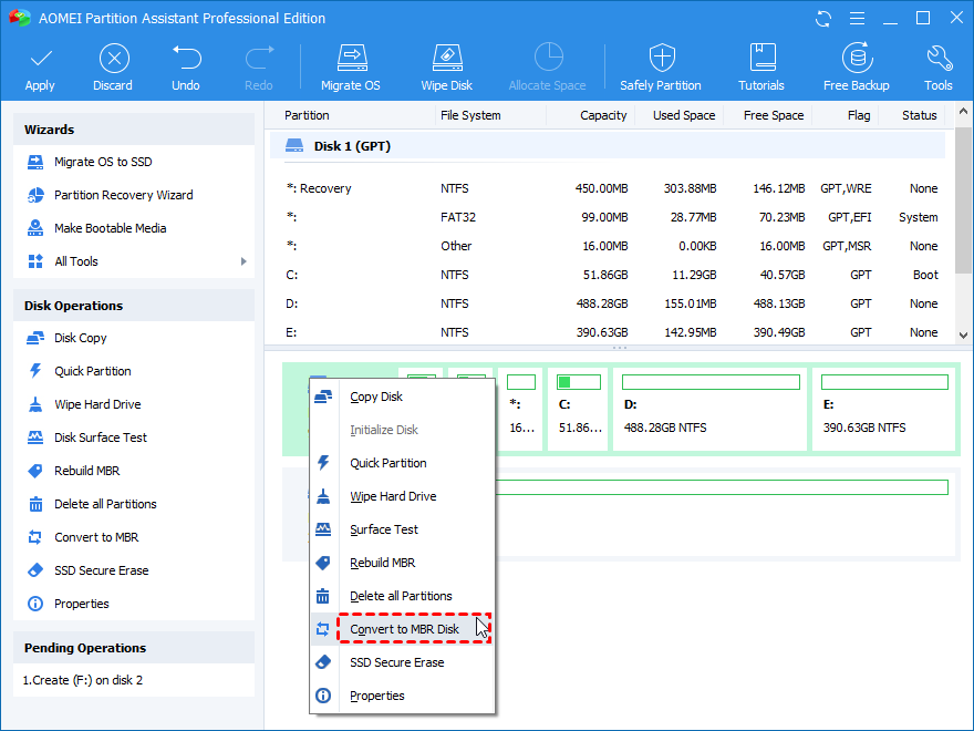 Gpt работа с фото How to Convert MBR Disk to GPT Without Losing Data in Windows 11/10/8/7?