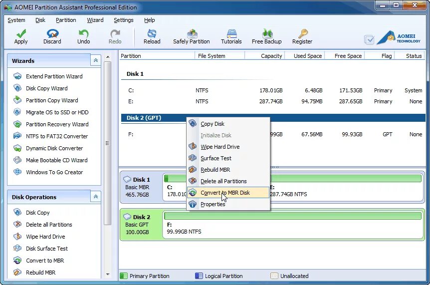 Gpt работа с фото Конвертирование винчестера GPT в MBR с сохранением данных :: Магнитные носители 