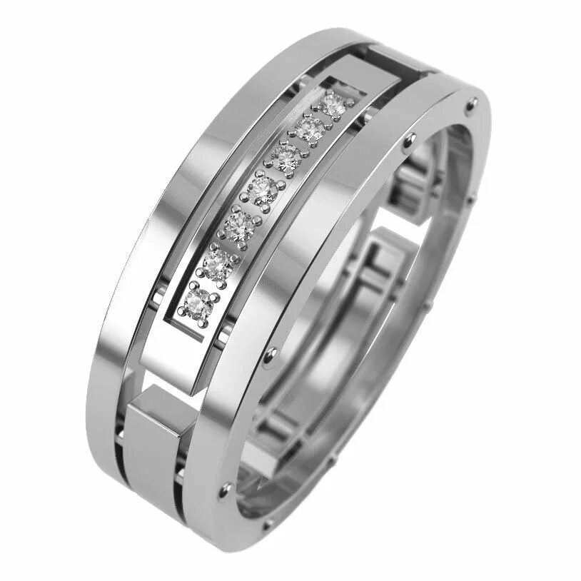 Graf кольцов ул кирова 73 фото Кольцо из белого золота женское Graf Кольцов LT-1-7BR/B с бриллиантом - купить с