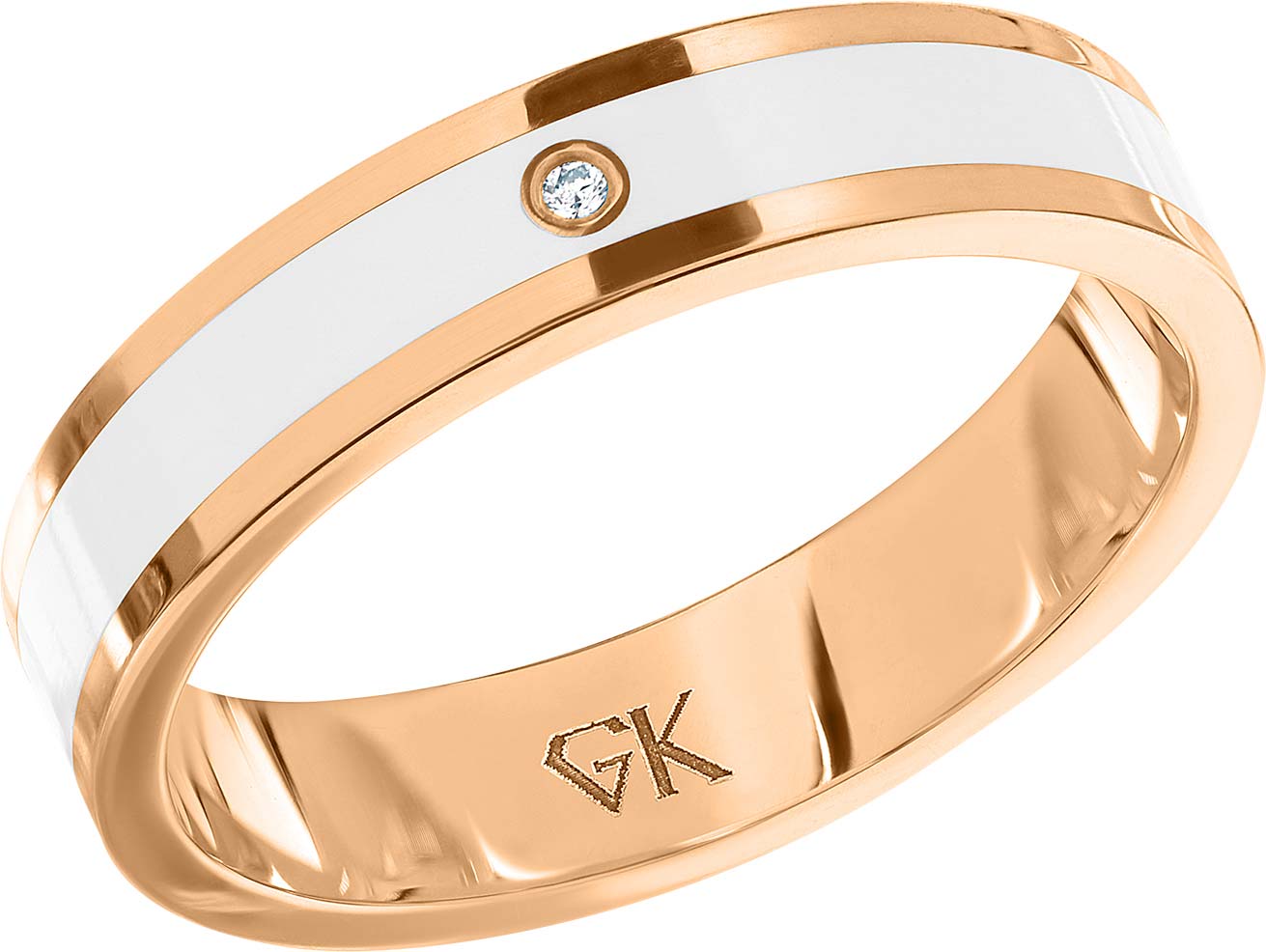 Graf кольцов ул кирова 73 пенза фото Золотое обручальное кольцо GRAF КОЛЬЦОВ KRB-1kb-1br/k с бриллиантом - купить в A