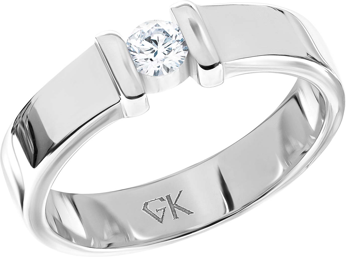 Graf кольцов ул кирова 73 пенза фото Кольцо из белого золота GRAF КОЛЬЦОВ K861BR/B с бриллиантом - купить в AllTime.r