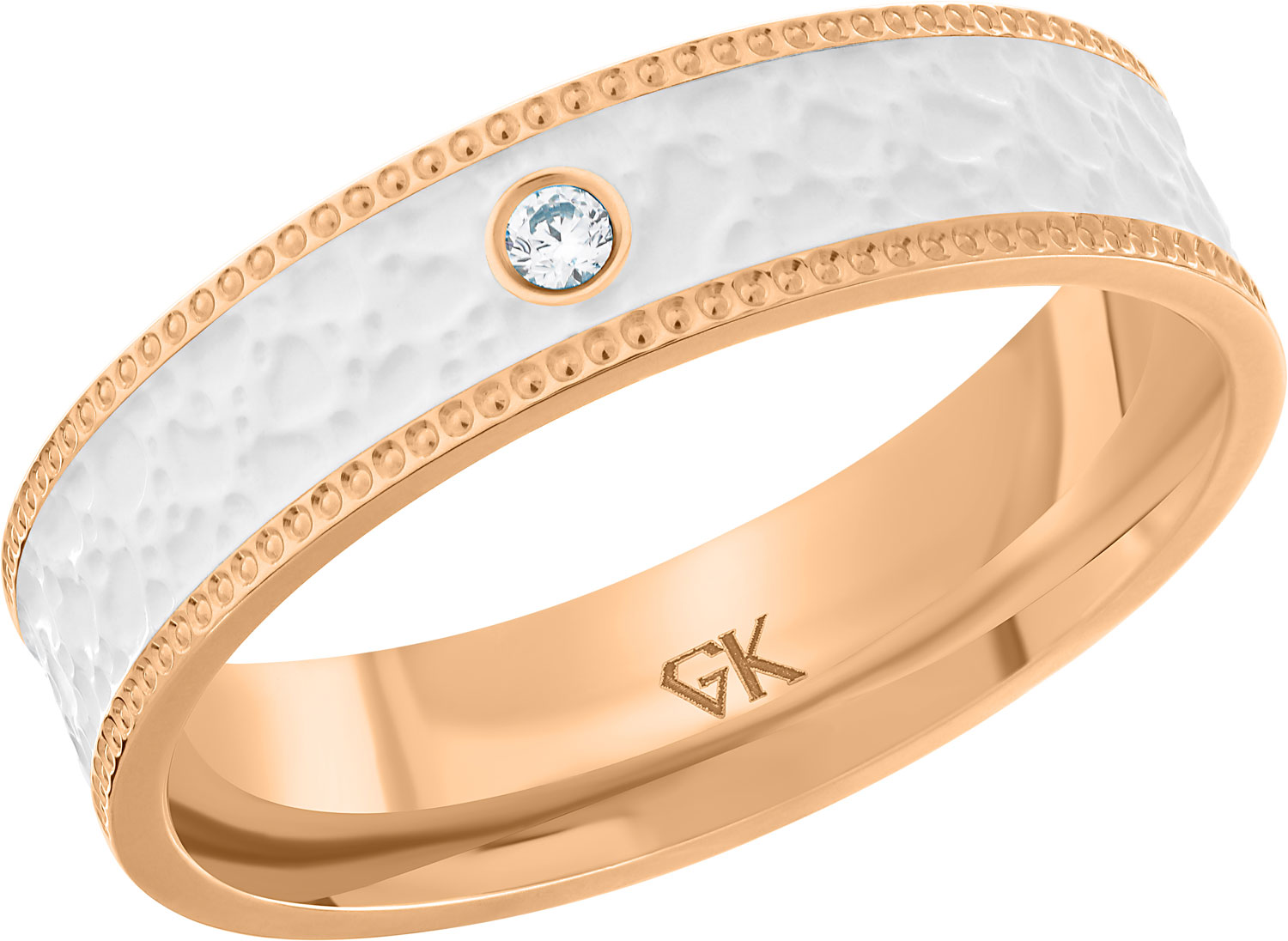 Graf кольцов ул кирова 73 пенза фото Золотое обручальное кольцо GRAF КОЛЬЦОВ HL-K1KB-1F/K с керамикой, фианитом - куп