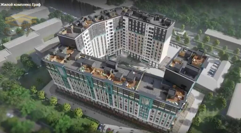 Graf ставрополь ул гражданская фото Продажа однокомнатной квартиры 37.3м² Гражданская ул., 5, Ставрополь, Ставрополь