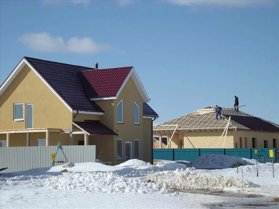 Grand line сельский поселок дружный 1 фото Фото и ход строительства коттеджного поселка Дружное