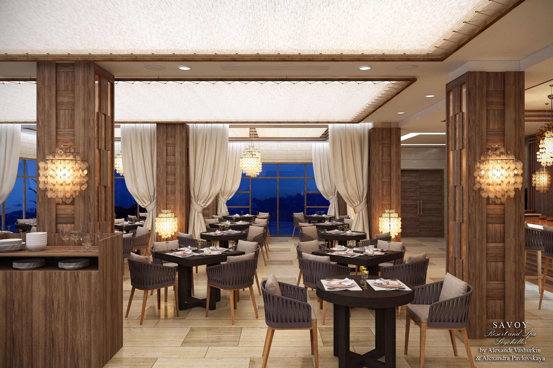 Grand savoy первомайская ул 57 фото 3D интерьера, Ресторан площадью 600 кв.м. в стиле Тематические интерьеры. Проект