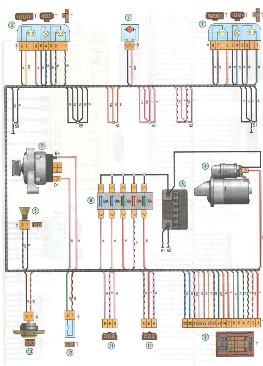 Granta электросхема Электросхемы Lada Granta