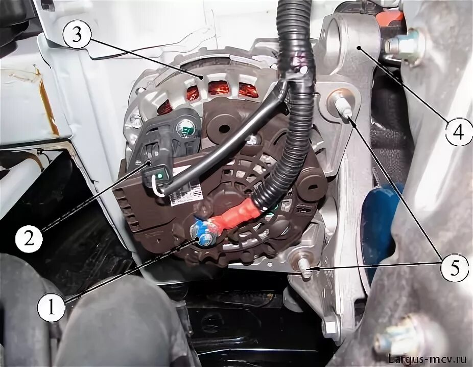 Granta подключение генератора Замена генератора Lada Largus / Лада Ларгус