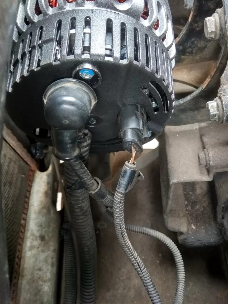 Granta подключение генератора Новый генератор "Прамо"125А, г. Ржев - Lada Гранта, 1,6 л, 2013 года запчасти DR