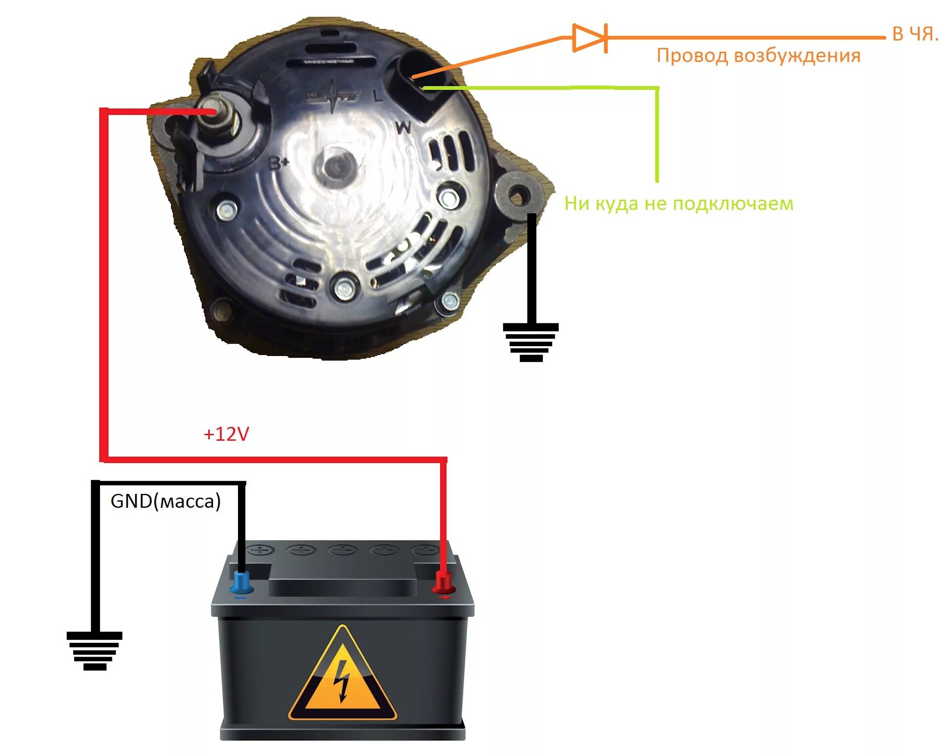 Granta подключение генератора Подключение тазогенератора. - Москвич 2141, 1,7 л, 1996 года электроника DRIVE2