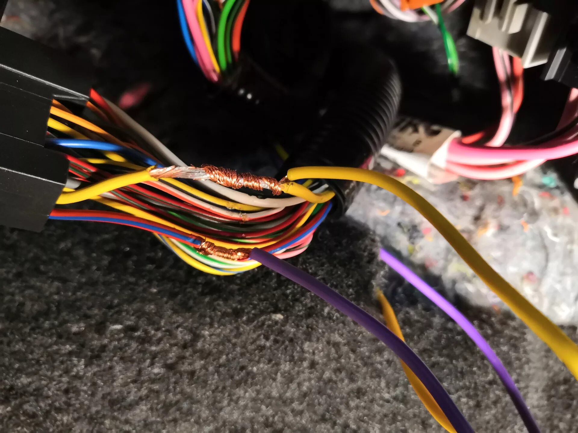 Granta точки подключения сигнализации Установка сигнализации Лада Гранта Стандарт своими руками - Lada Гранта лифтбек,