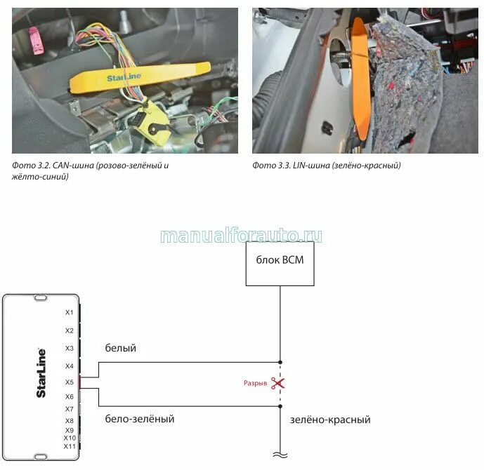 Granta точки подключения сигнализации Подключение сигнализации на Лада Гранта с 2019 года - бесключевой обход Manualfo