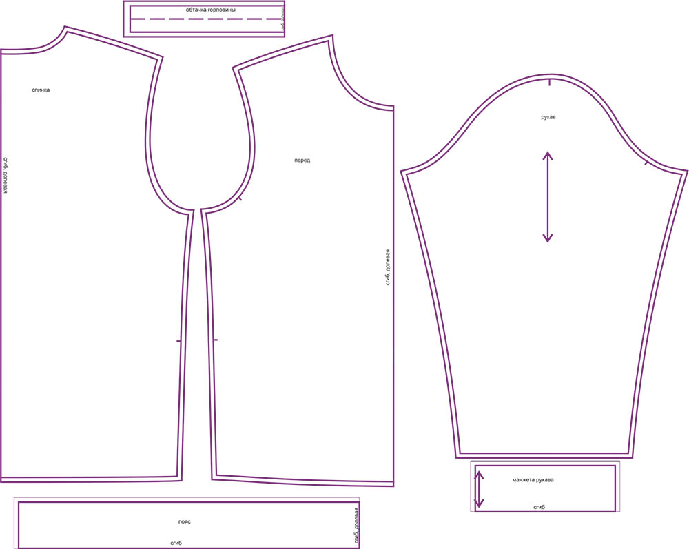 Grasser мужские выкройки Выкройка мужского базового свитшота Лео542