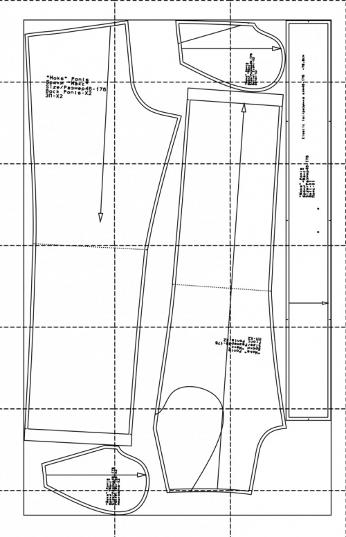 Grasser мужские выкройки Выкройка мужских трикотажных брюк просто
