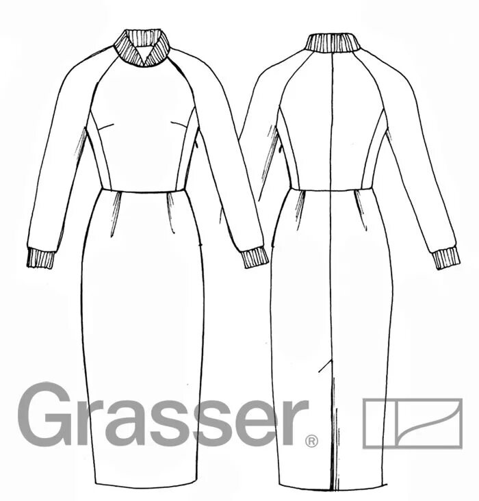 Grasser ru бесплатные выкройки Платье, выкройка № 232 купить on-line Пошив модной одежды, Платья, Выкройки
