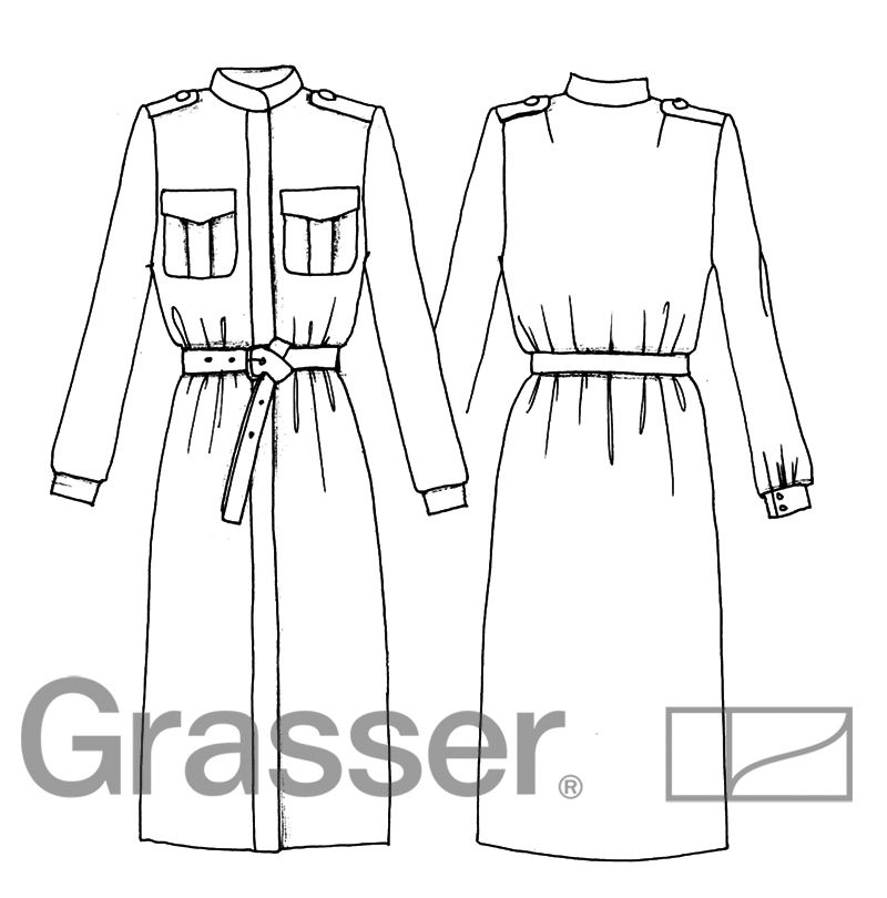 Grasser ru выкройки купить Платье, выкройка № 234 купить on-line Платья, Выкройки, Одежда