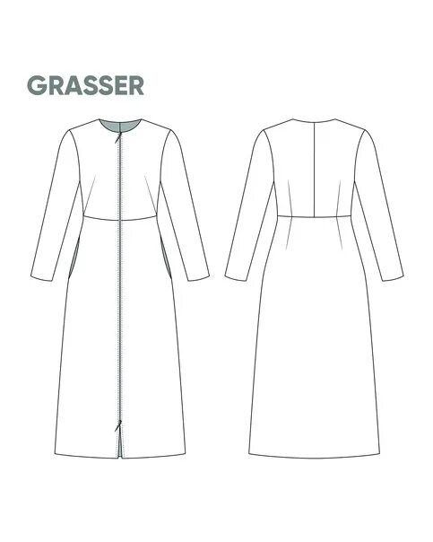 Grasser выкройки бесплатно на русском Must have этой осени - стильное и лаконичное платье из джерси #grasser778 Подроб