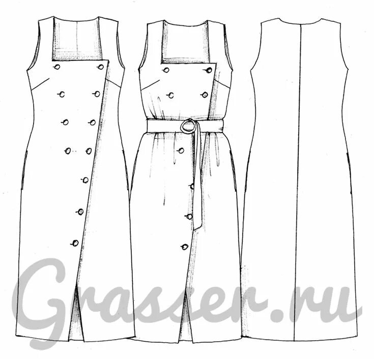 Grasser выкройки бесплатно на русском Платье, выкройка № 617 купить on-line Pattern, Straight stitch sewing, Sewing pa