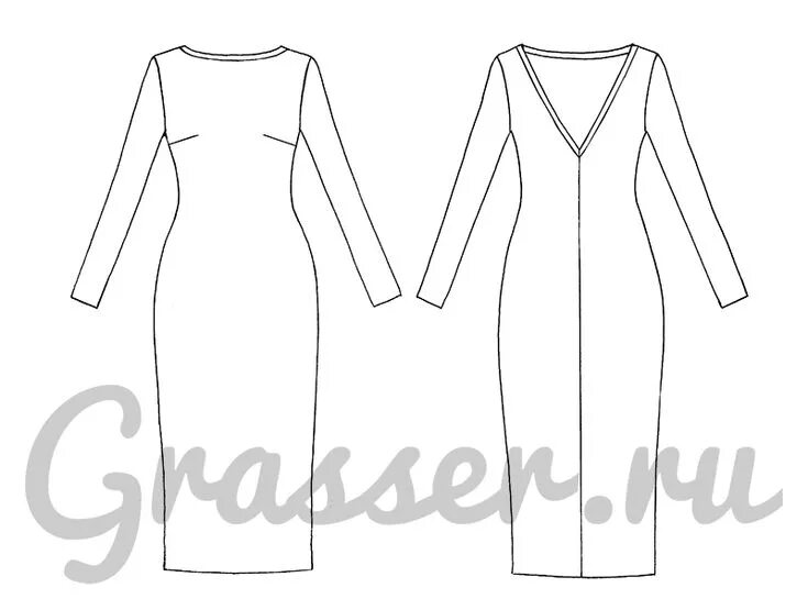 Grasser выкройки бесплатно на русском языке Платье, выкройка № 622 купить on-line My style, Style, How to wear