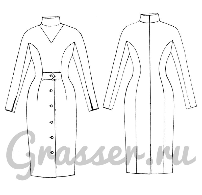 Grasser выкройки купить женской Платье, выкройка № 589 купить on-line в 2021 г Дизайнер одежды, Модные стили, Пл
