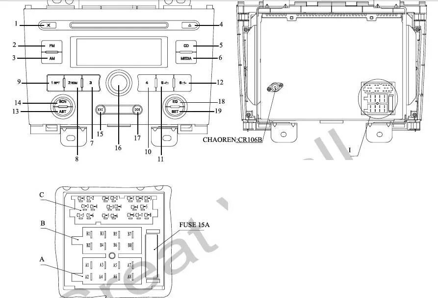 Great wall hover h3 схема подключения магнитола Распиновка штатной магнитолы H3 и H6 - Звук, Видео, Бортовой Компьютер - Great W