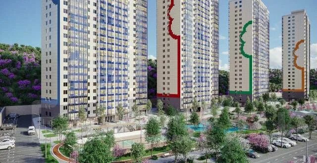 Greenwood владивосток ул зеленый бульвар фото Однокомнатная квартира в ЖК "Зеленый бульвар" от застройщика - Купить 1-комнатна