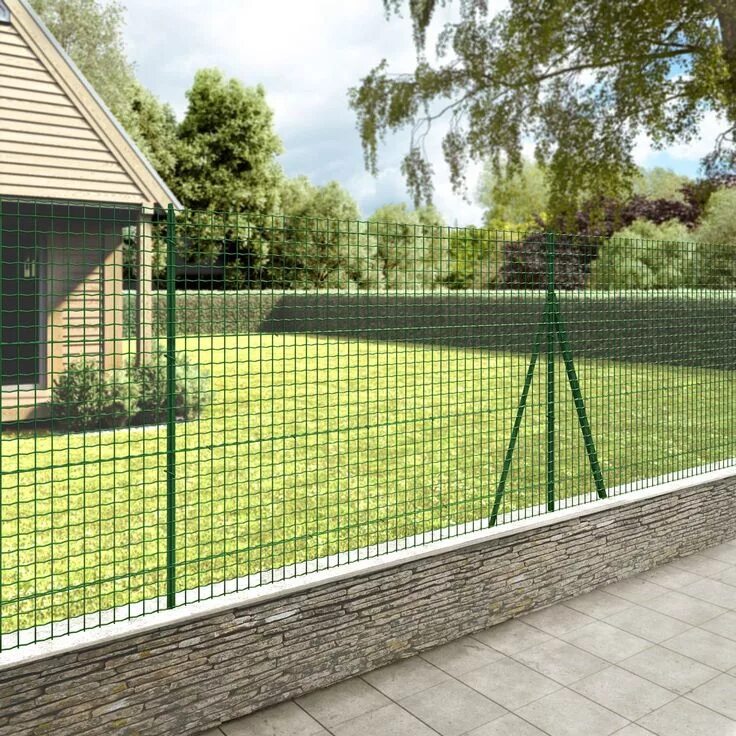 Grillage 15 предмостный микрорайон фото Grillage rouleau soudé Forte medium vert, H.1.2 x L.20 m, maille H.50xl.50.8 mm 