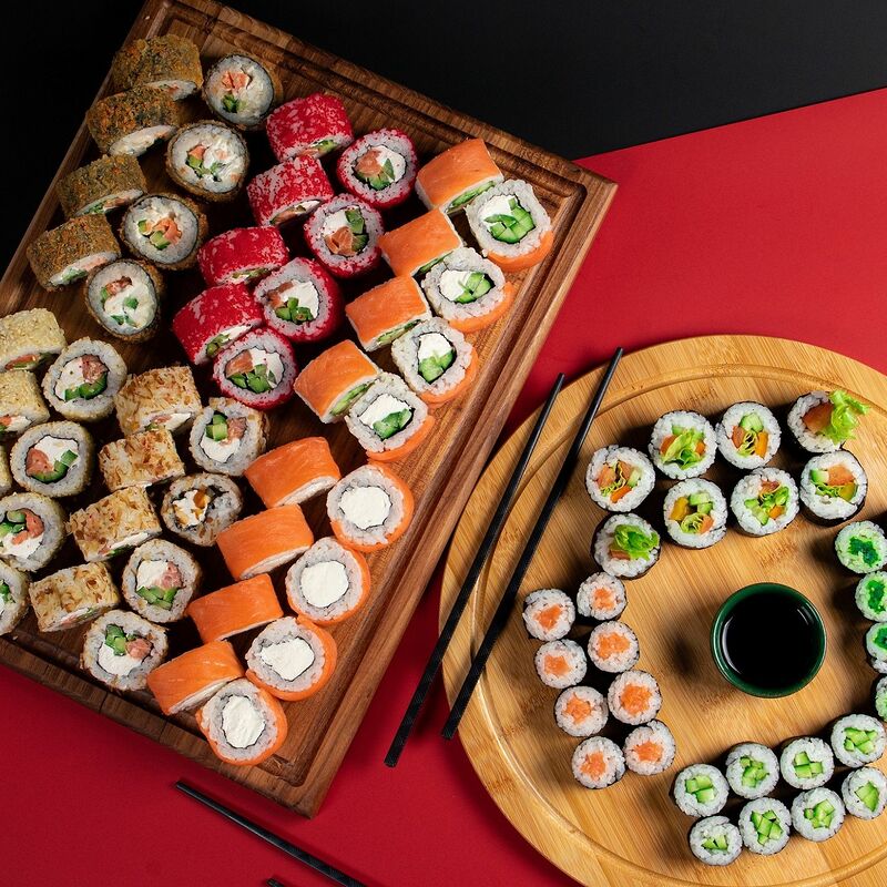 Grizzly sushi ул карла либкнехта 18 фото Как заказать обед Сет Семейный Нур-Султан Jan Sushi- доставка