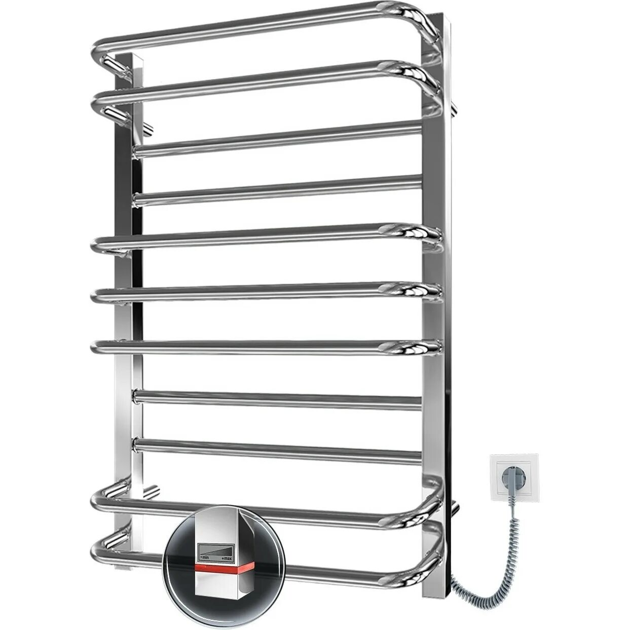 Grois полотенцесушитель электрический подключение Электрический полотенцесушитель для ванной с терморегулятором AnikStroy.ru