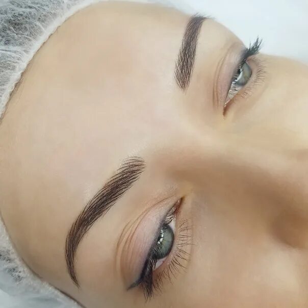 Grushka перманентный макияж бровей Волосковая техника - это искусство. Одна из самых сложных в татуаже ! Результат 