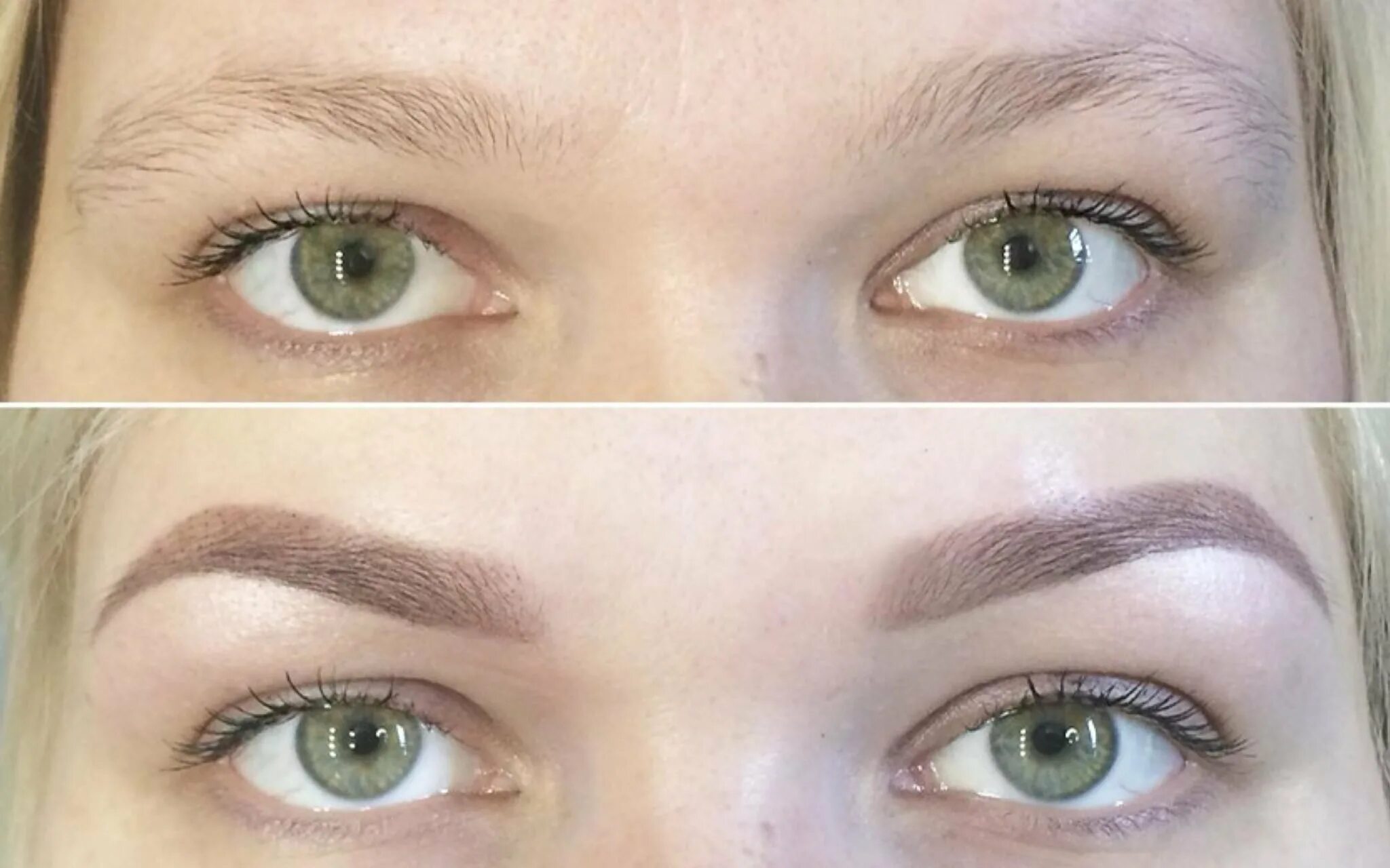 Grushka перманентный макияж бровей отзывы Напыление бровей после татуажа