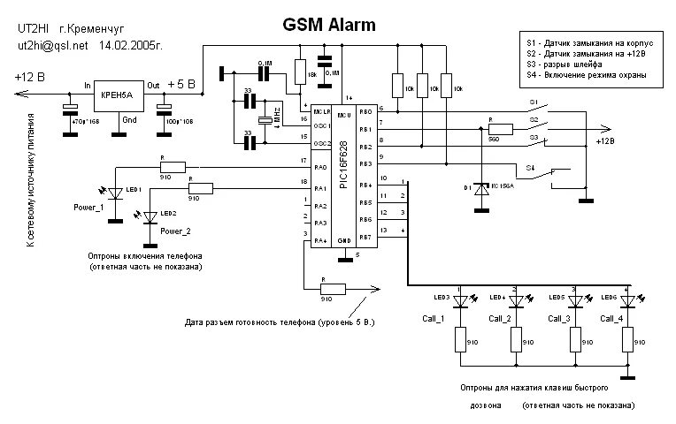 Gsm сигнализация схема подключения Что такое gsm в сигнализации HeatProf.ru