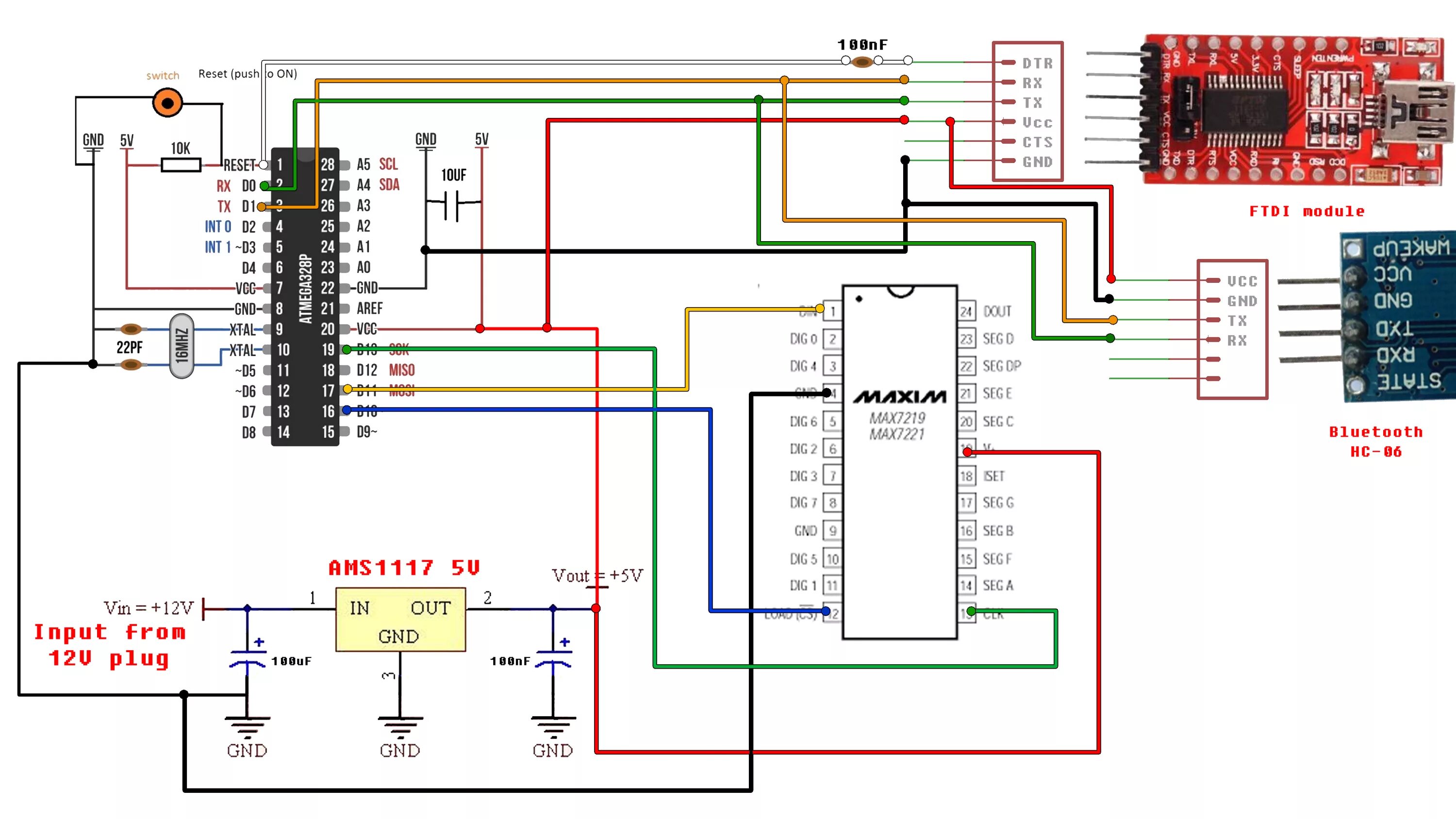 Gt4 max подключение к телефону Arduino bluetooth LED matrix max7219