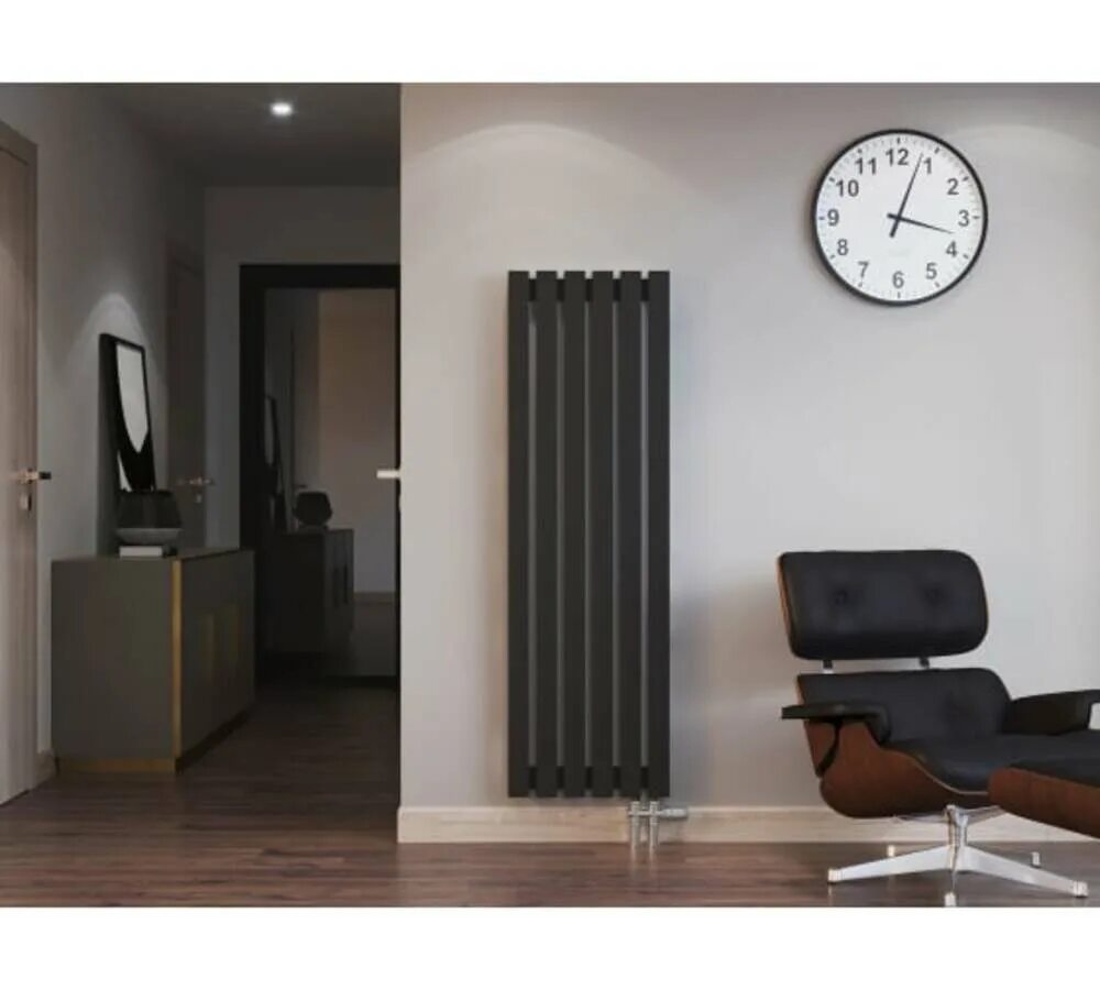 Guardo retta радиаторы подключение Трубчатый радиатор с квадратным профилем 30x30 GUARDO ALLUMO 3P 8 секций, черный