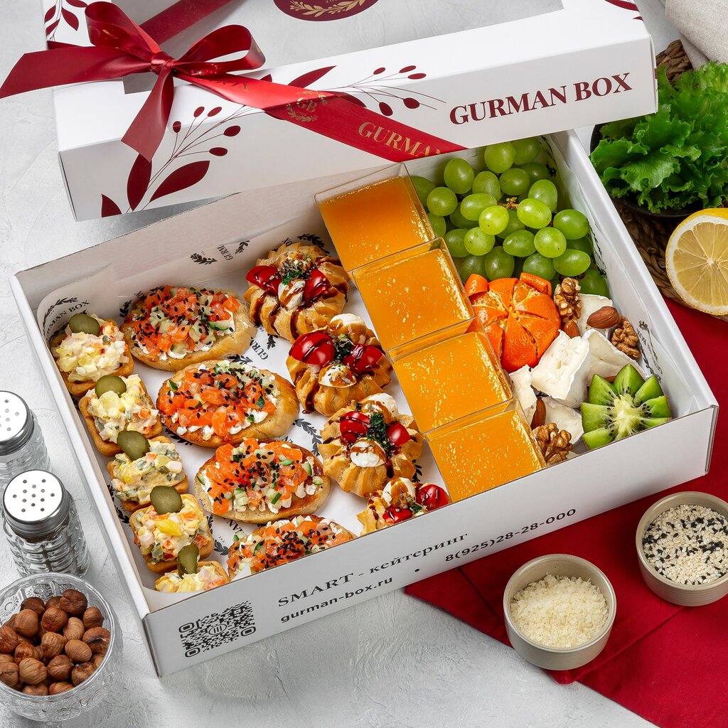 Gurman box ул королева 27б фото BOX "Десертные мини-профитроли" - Gurman Box - Кейтеринг