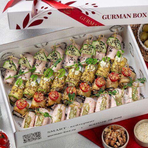 Gurman box ул королева 27б фото BOX &laquo;Ассорти рулетиков&raquo; - 32 шт—Gurman Box