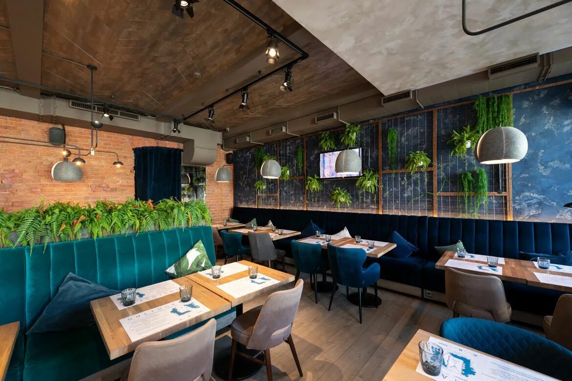 Gustogram невский просп 61 фото Примеры озеленения искусственными растениями компании "Альсид"