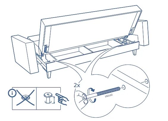Gutmart диван инструкция по сборке Диван ИКЕА АСКЕСТА обзор и отзывы okkatalog