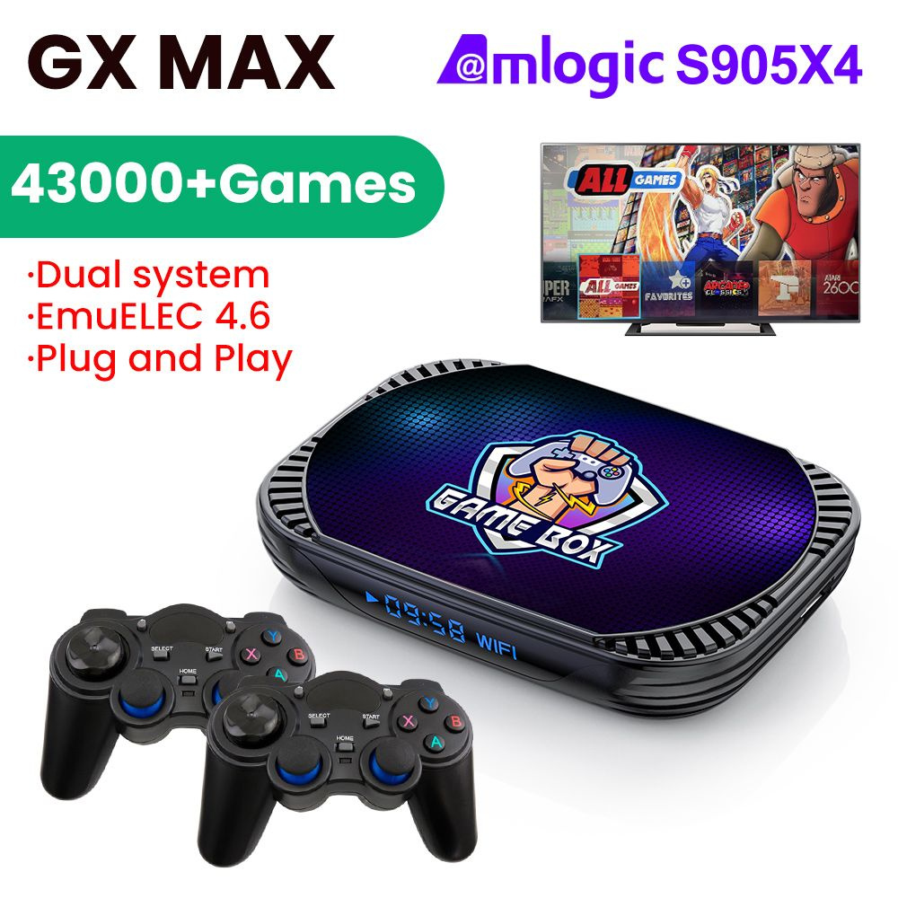 Gx max игровая приставка как подключить контролер Медиаплеер Vontar GX MAX, RJ-45 Ethernet, USB, HDMI, DC 5.5 мм, черный, Android 